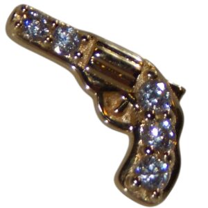 14 Karat Gold Gun Threadless Top