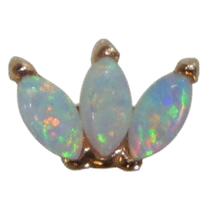 14 Karat Gold Iridescent Crown