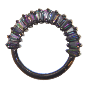 $35 Titanium Hinged Hoops 16G